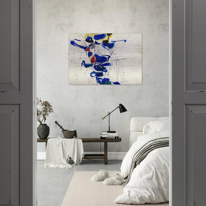 Untitled  SF59-531  - Sam Francis Brushed Aluminum Print - 70x100 cm / 28x40 inches | Sam Francis Aluminum Print | Sam Francis Prints