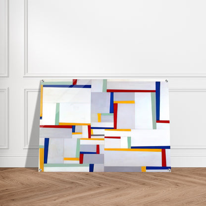 Relational Painting #9 - 1946 - Fritz Glarner Acrylic Print - 70x100 cm / 28x40″ inches