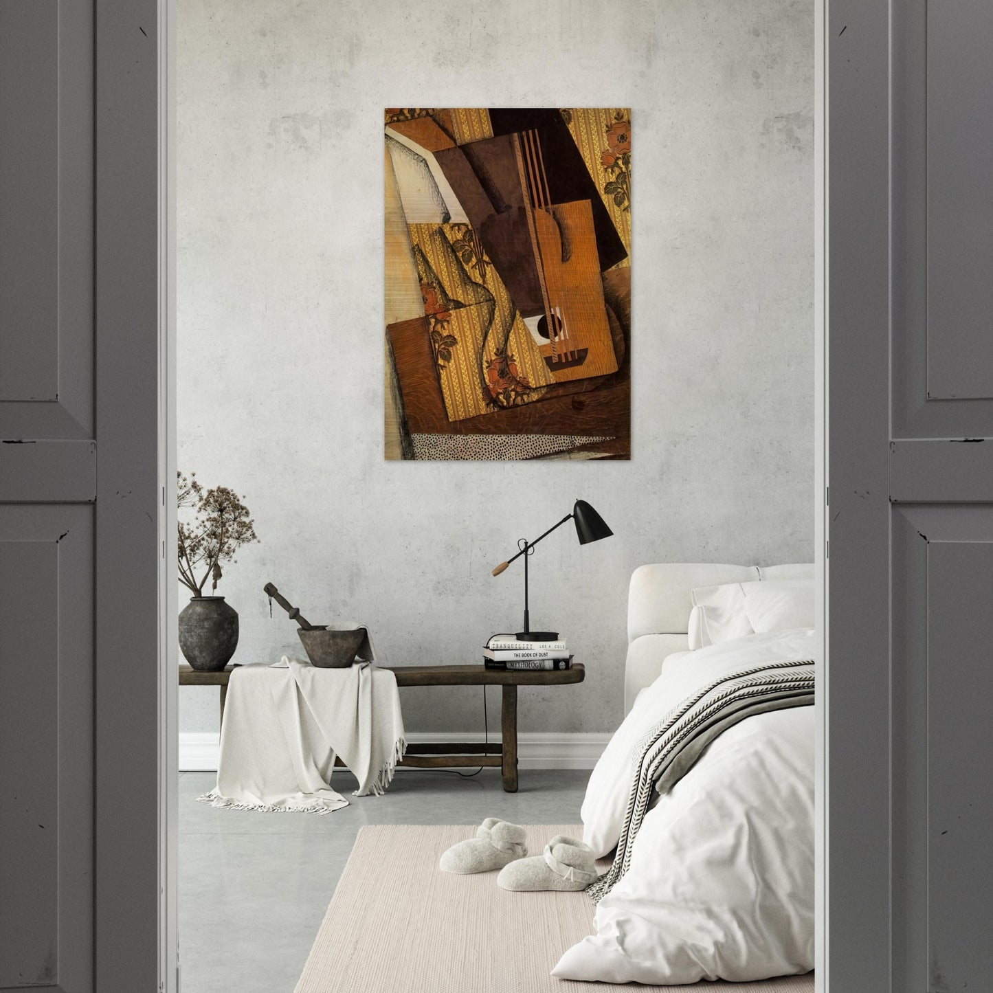 THE GUITAR 1914 - Juan Gris Brushed Aluminum Print - 70x100 cm / 28x40 inches | Juan Gris Aluminum Print | Juan Gris Prints