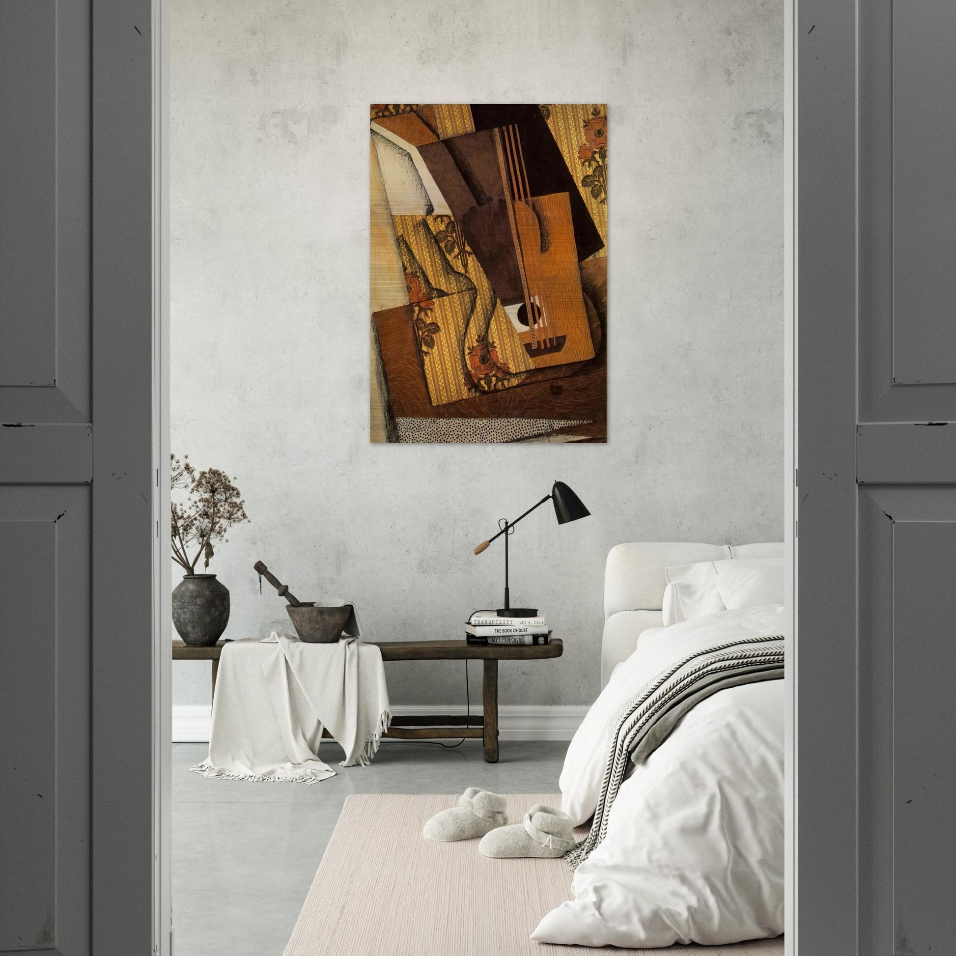 THE GUITAR 1914 - Juan Gris Brushed Aluminum Print - 70x100 cm / 28x40 inches | Juan Gris Aluminum Print | Juan Gris Prints