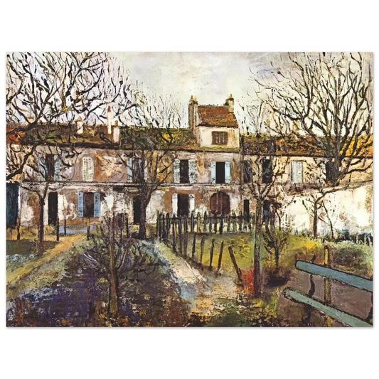 Maurice Utrillo - THE GARDEN AT MONTMAGNY  75x100 cm / 30x40inches Fine Art Poster