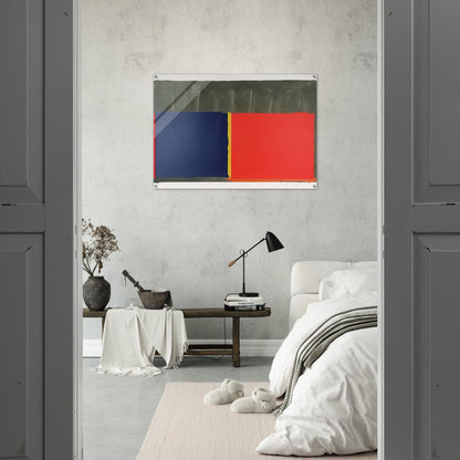 Red, Blue - 1969 - John Hoyland Acrylic Print - 70x100 cm / 28x40″ inches