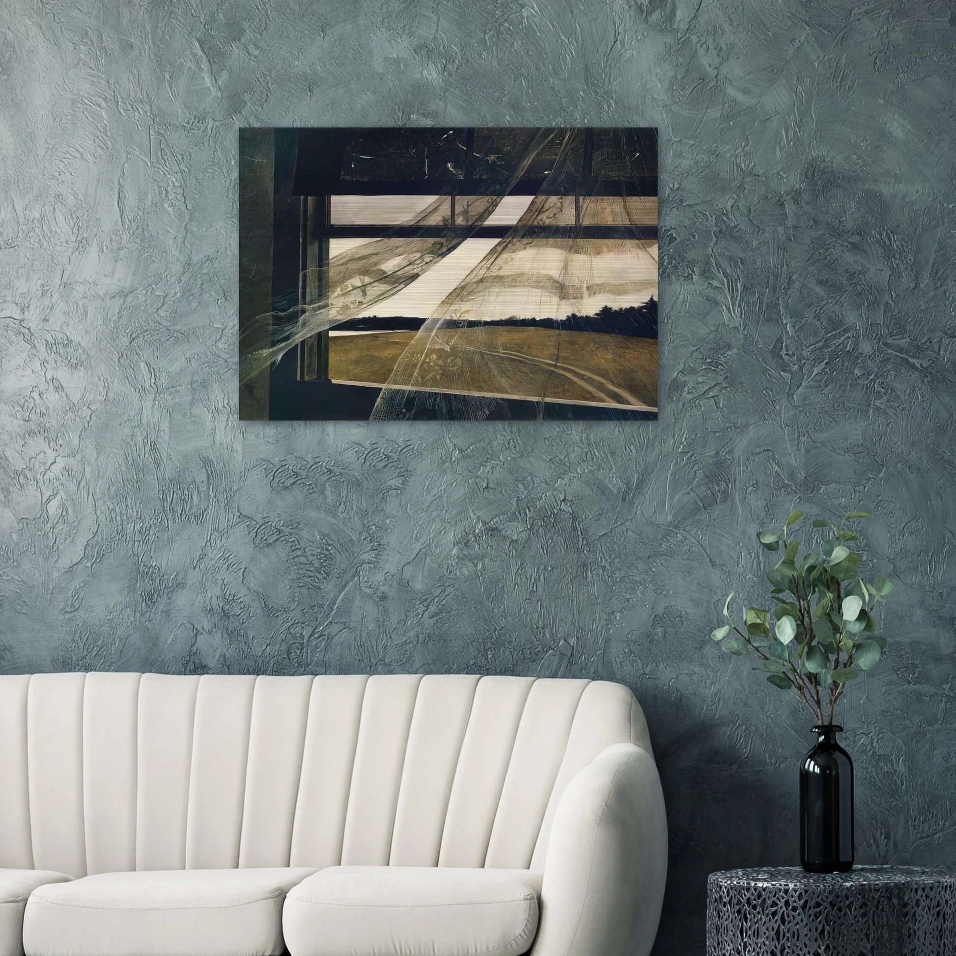 WIND FROM THE SEA 1947 - Andrew Wyeth Brushed Aluminum Print - 70x100 cm / 28x40 inches | Andrew Wyeth Aluminum Print | Andrew Wyeth Prints