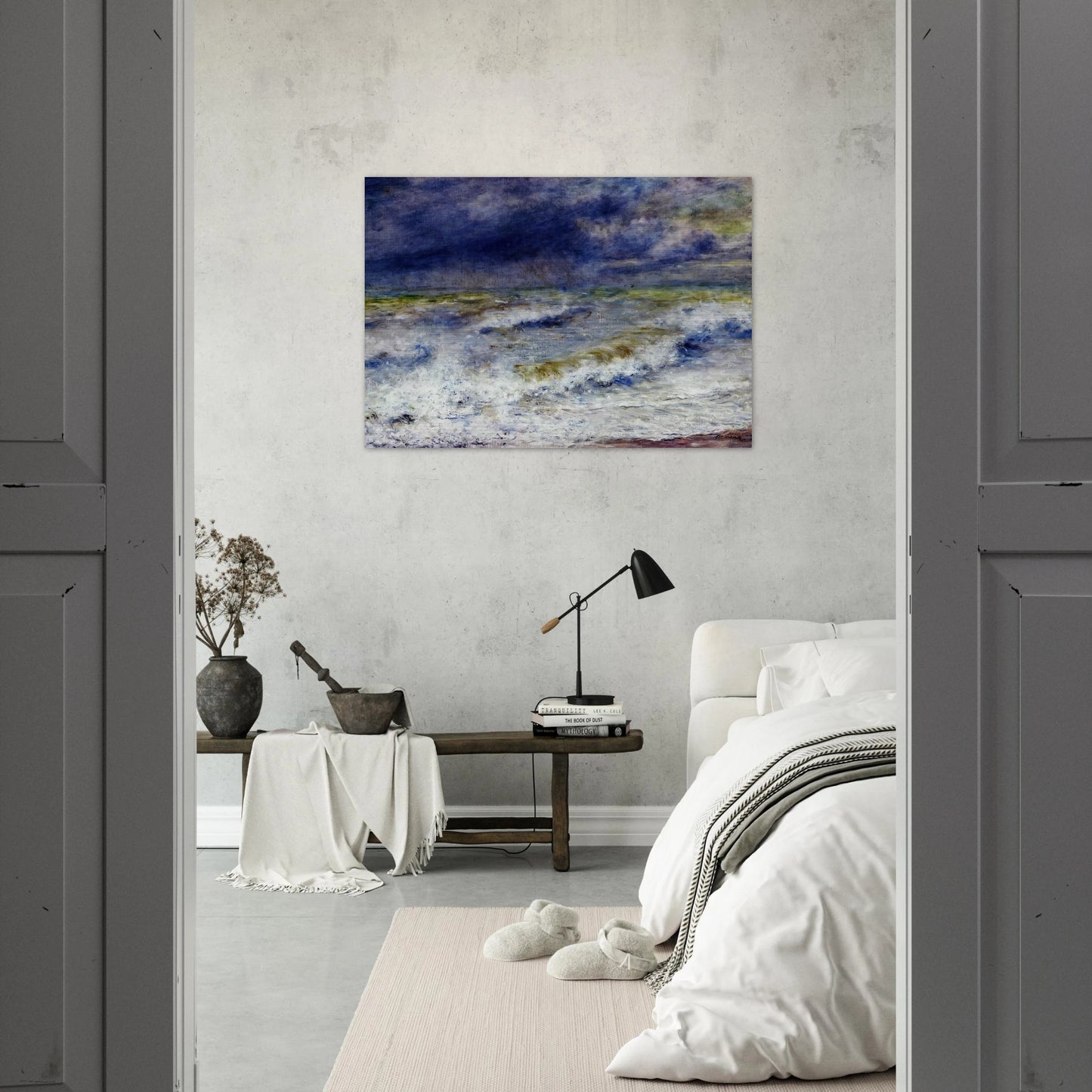 Seascape - Pierre-Auguste Renoir Brushed Aluminum Print - 70x100 cm / 28x40 inches | Pierre-Auguste Renoir Aluminum Print | Pierre-Auguste Renoir Prints
