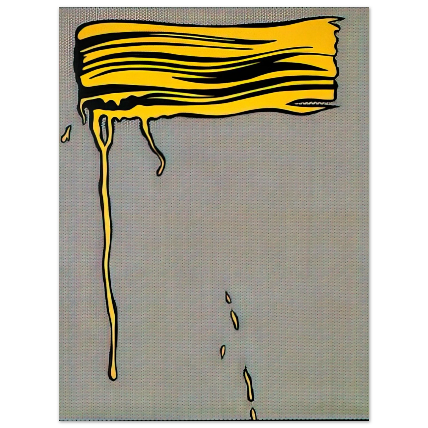 Roy Lichtenstein - YELLOW BRUSHSTROKE I 1965  75x100 cm / 30x40inches Fine Art Poster