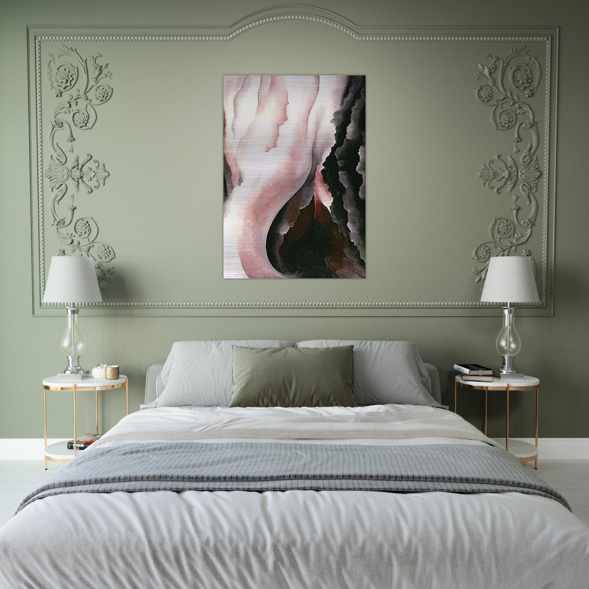 Dark Iris ?2 - Georgia O'Keeffe Brushed Aluminum Print - 70x100 cm / 28x40 inches | Georgia O'Keeffe Aluminum Print | Georgia O'Keeffe Prints