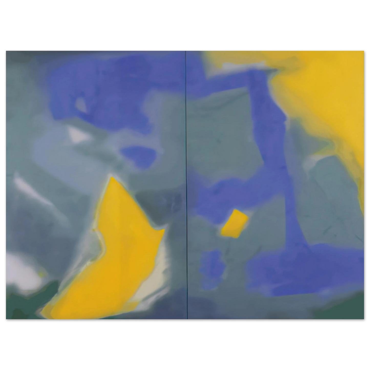 Esteban Vicente - DIPTYCH 1987  75x100 cm / 30x40inches Fine Art Poster