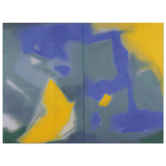 Esteban Vicente - DIPTYCH 1987  75x100 cm / 30x40inches Fine Art Poster