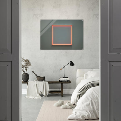 4 rythmes interférents en formant un carré - 1972 - Francois Morellet Acrylic Print - 70x100 cm / 28x40″ inches