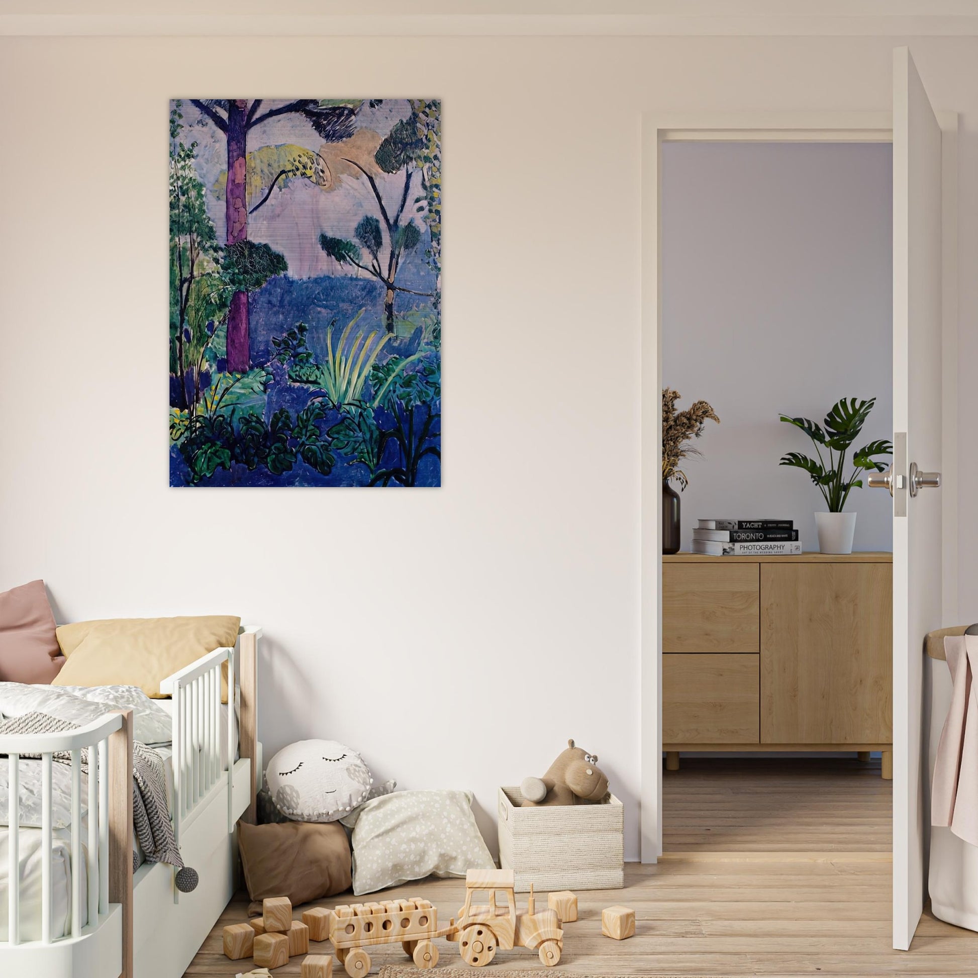 MOROCCAN LANDSCAPE - Henri Matisse Brushed Aluminum Print - 70x100 cm / 28x40 inches | Henri Matisse Aluminum Print | Henri Matisse Prints