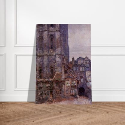 The Cour d'Albane, Grey Weather - claude monet Brushed Aluminum Print - 70x100 cm / 28x40 inches | claude monet Aluminum Print | claude monet Prints
