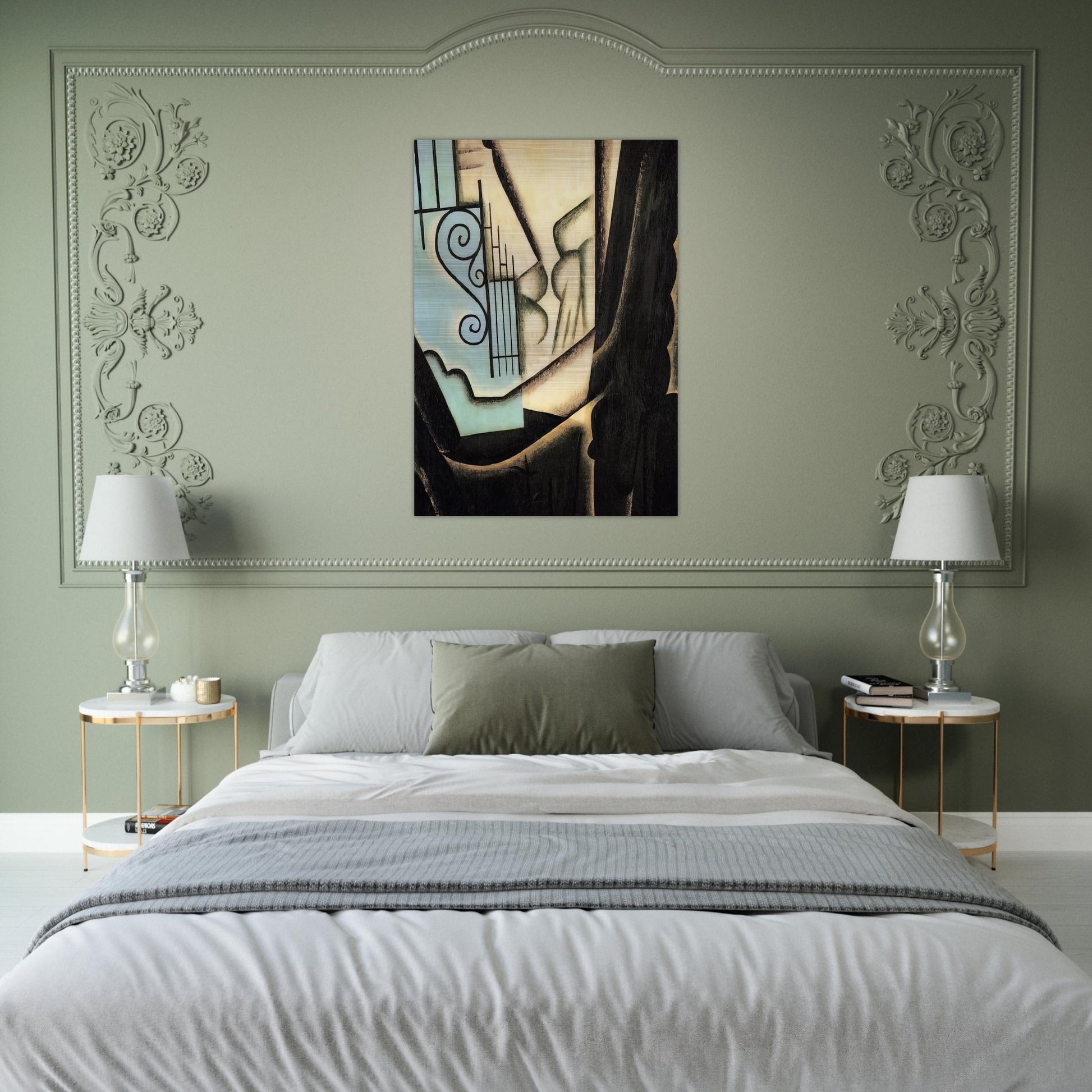 THE GARDEN 1916 - Juan Gris Brushed Aluminum Print - 70x100 cm / 28x40 inches | Juan Gris Aluminum Print | Juan Gris Prints