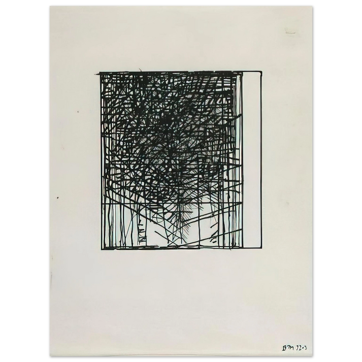 Brice Marden - Suicide Note - 1973  75x100 cm / 30x40inches Fine Art Poster