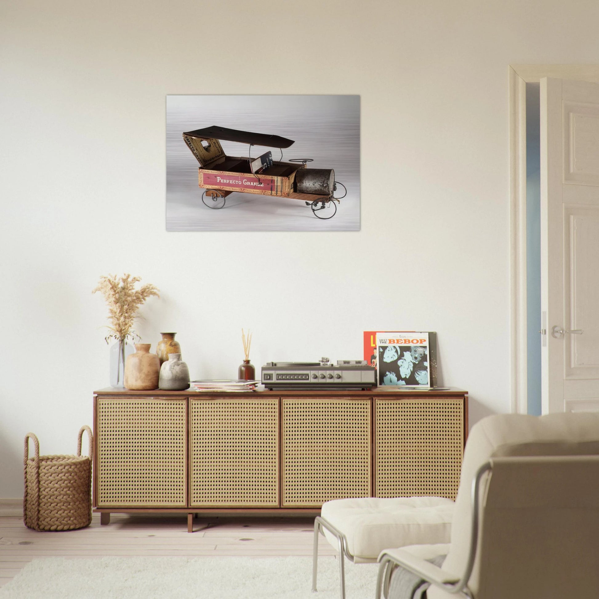 CAR 1943 - Alexander Calder Brushed Aluminum Print - 70x100 cm / 28x40 inches | Alexander Calder Aluminum Print | Alexander Calder Prints