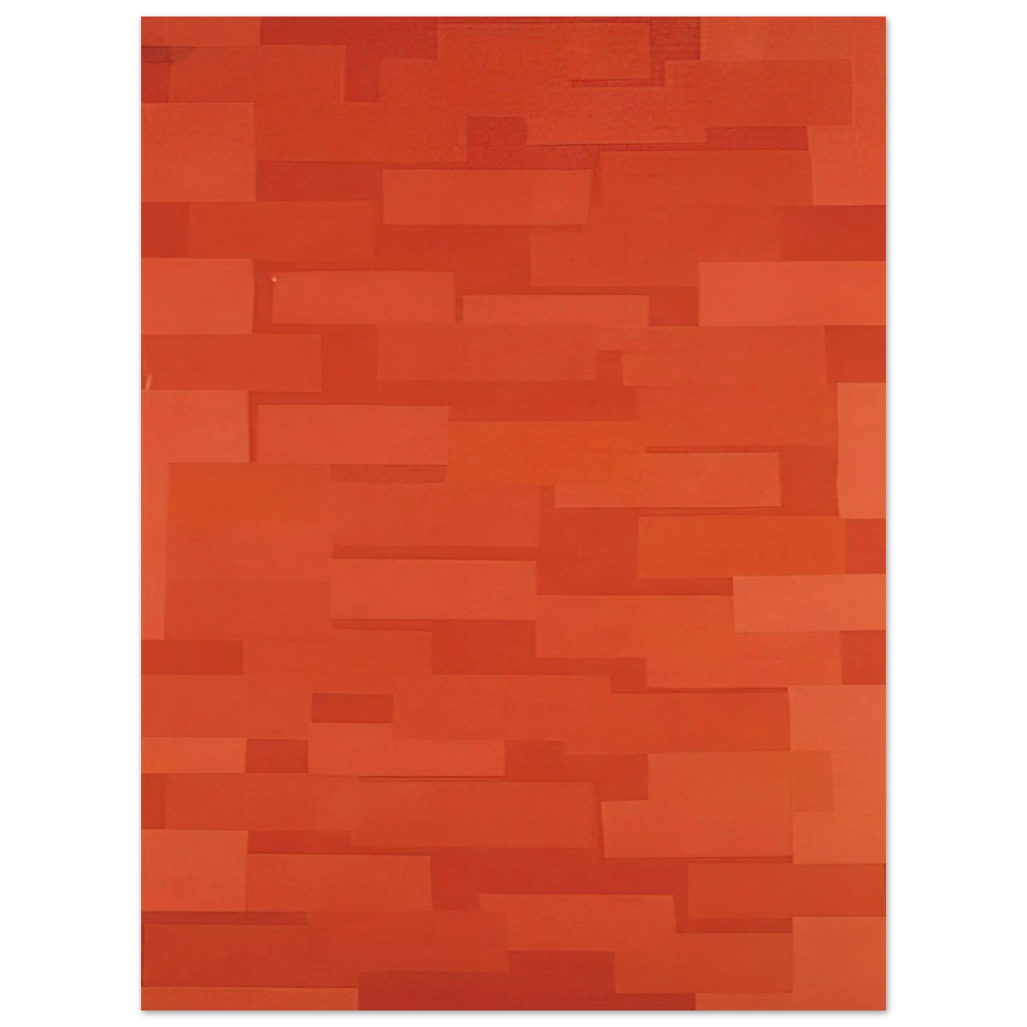 Ad Reinhardt - Number 5 Red Wall - 1952  75x100 cm / 30x40inches Fine Art Poster