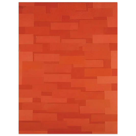 Ad Reinhardt - Number 5 Red Wall - 1952  75x100 cm / 30x40inches Fine Art Poster