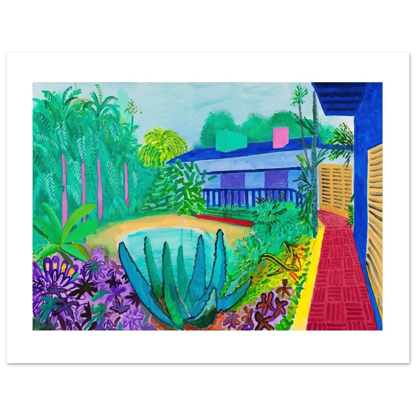 David Hockney - David Hockney Wall art - 27x35 cm / 11x14 Inches - Fine Art Poster - -