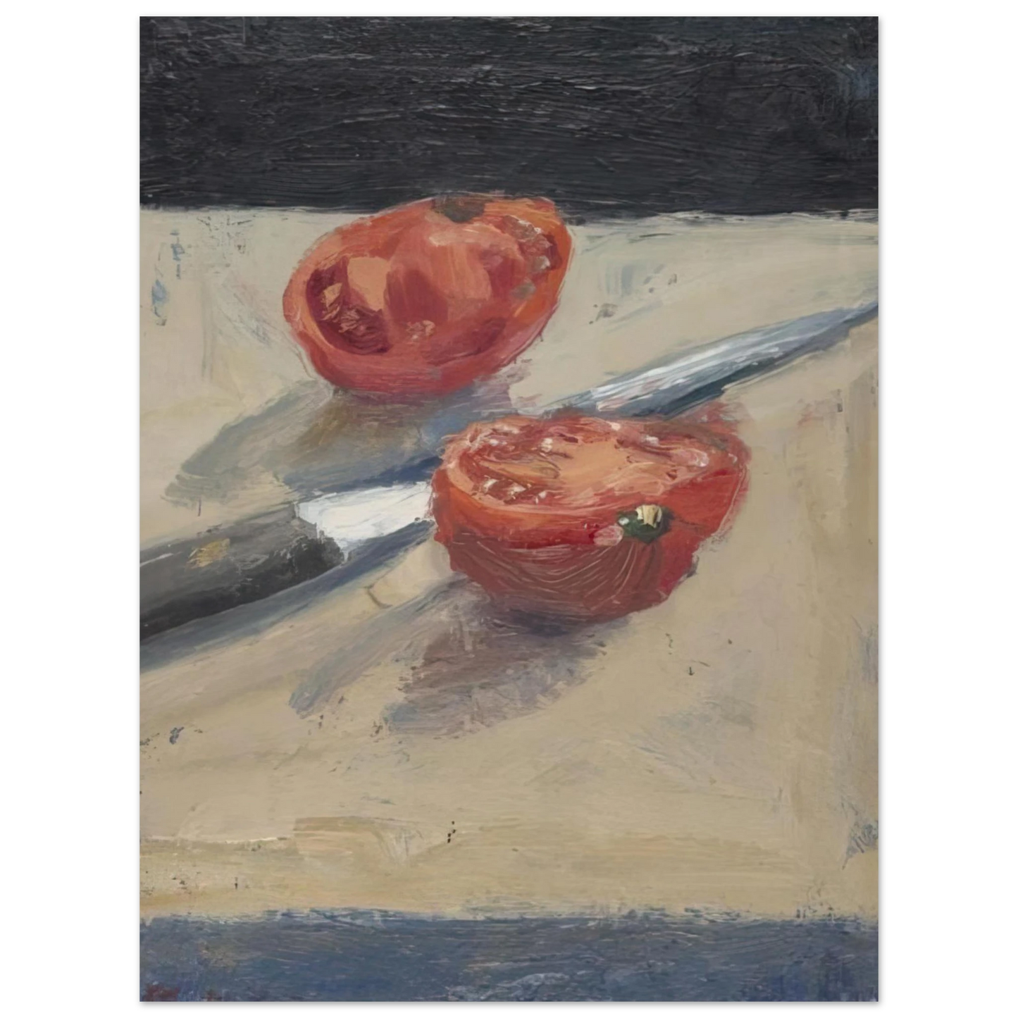 Richard Diebenkorn - Knife  Tomato I  75x100 cm / 30x40inches Fine Art Poster