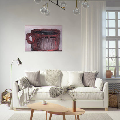 UNTITLED CUP - Philip Guston Brushed Aluminum Print - 70x100 cm / 28x40 inches | Philip Guston Aluminum Print | Philip Guston Prints