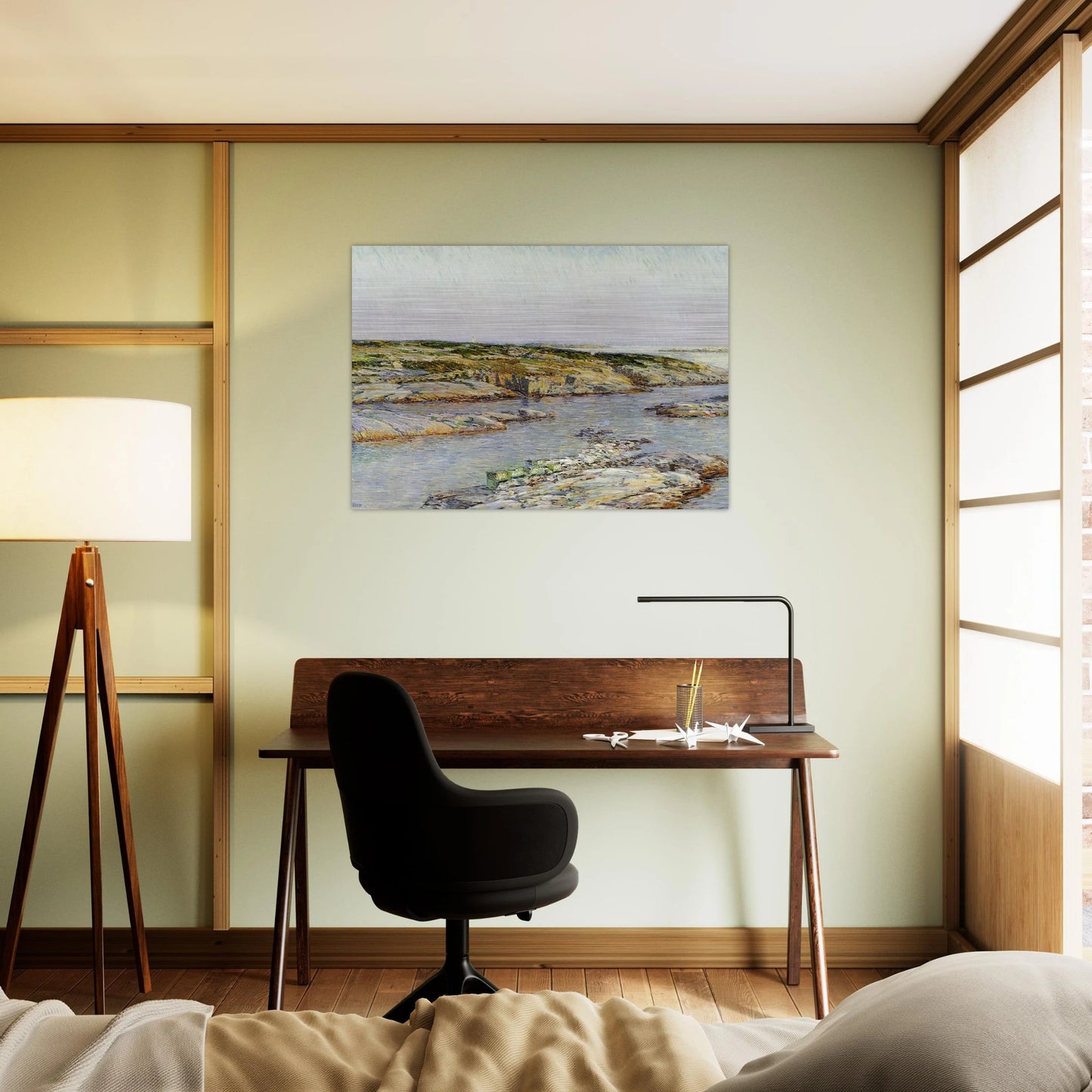 Summer Afternoon, Isles of Shoals - Childe Hassam Brushed Aluminum Print - 70x100 cm / 28x40 inches | Childe Hassam Aluminum Print | Childe Hassam Prints