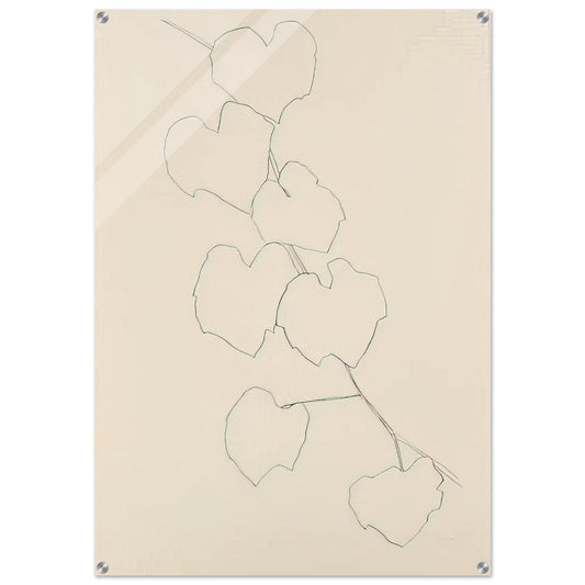 Grape Leaves II - Ellsworth Kelly Acrylic Print - 70x100 cm / 28x40″ inches