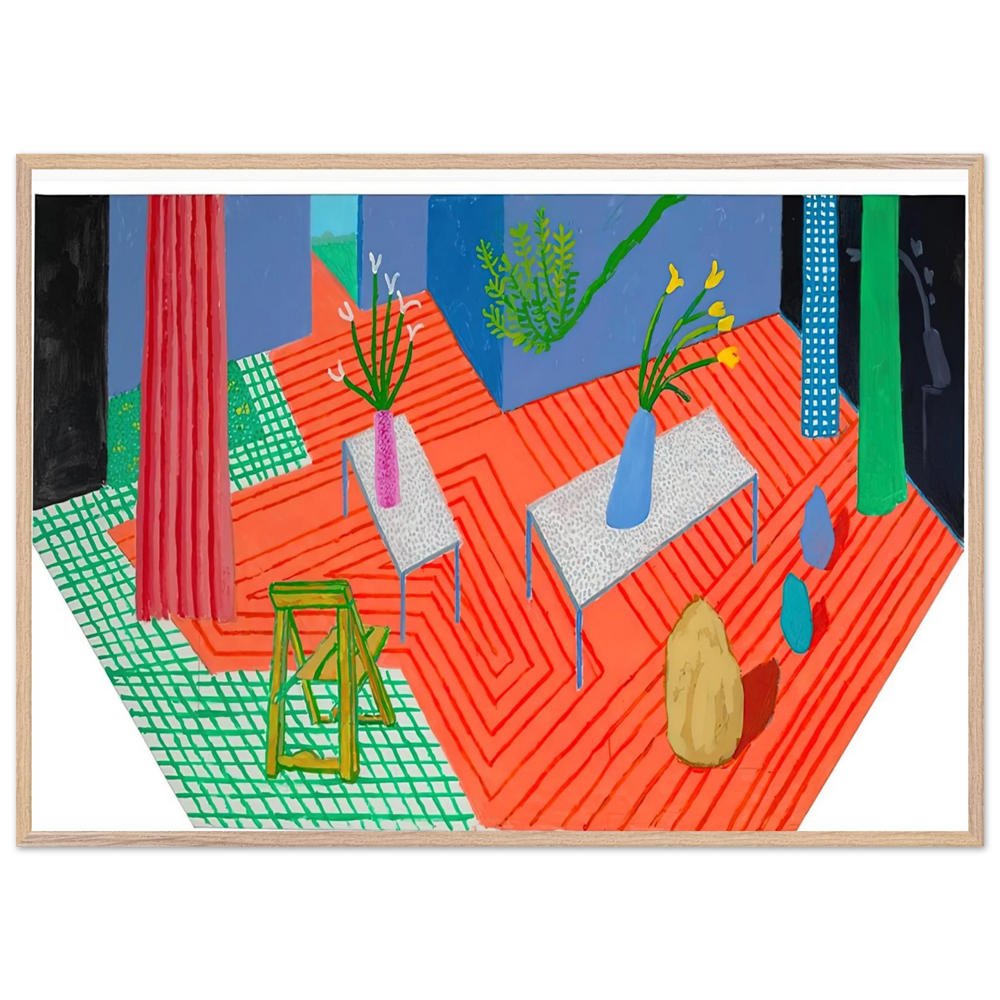 David Hockney - David Hockney Wall art - 15x20 cm / 6x8 inches - Fine Art Poster-canvas - -