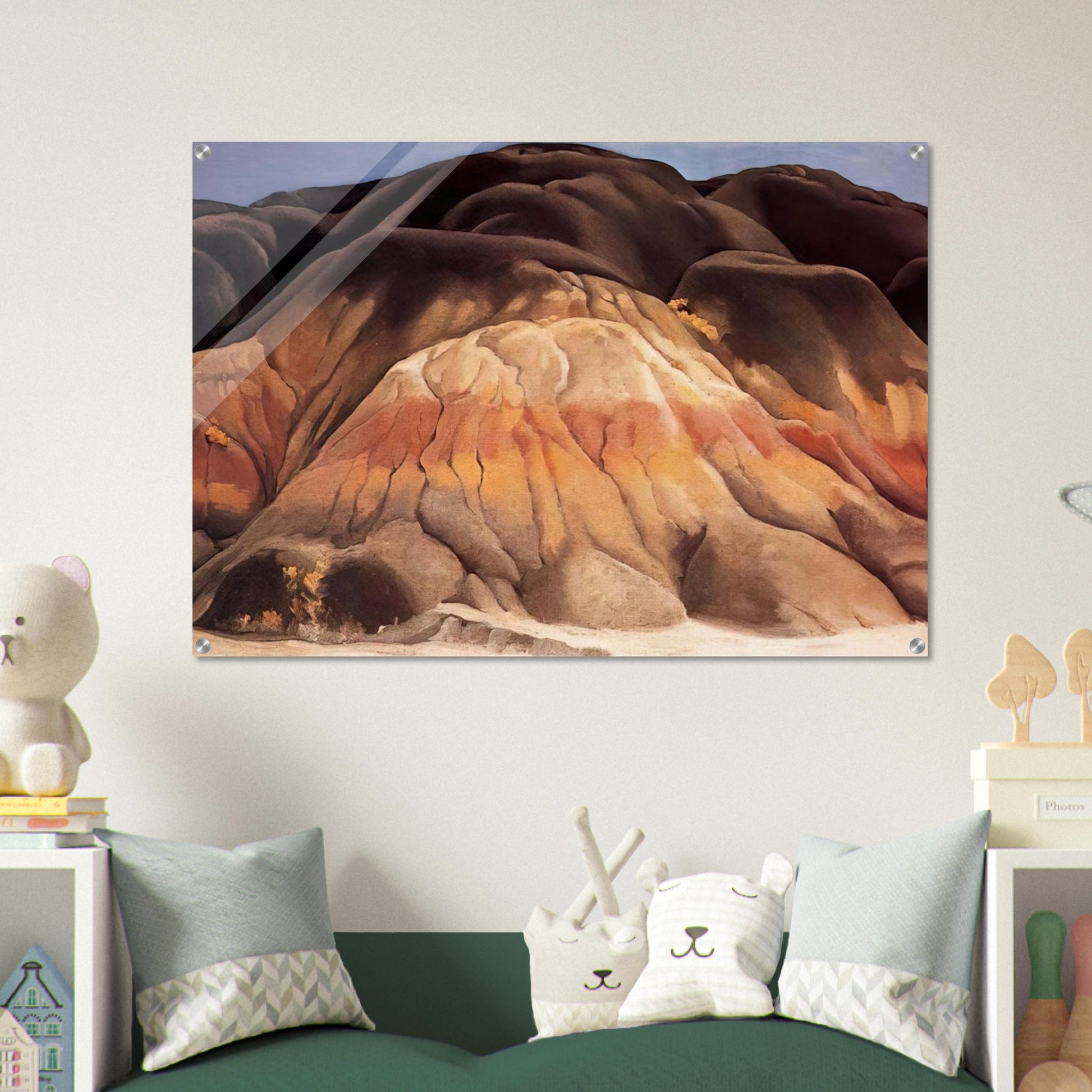 Grey Hills - Georgia O'Keeffe Acrylic Print - 70x100 cm / 28x40″ inches