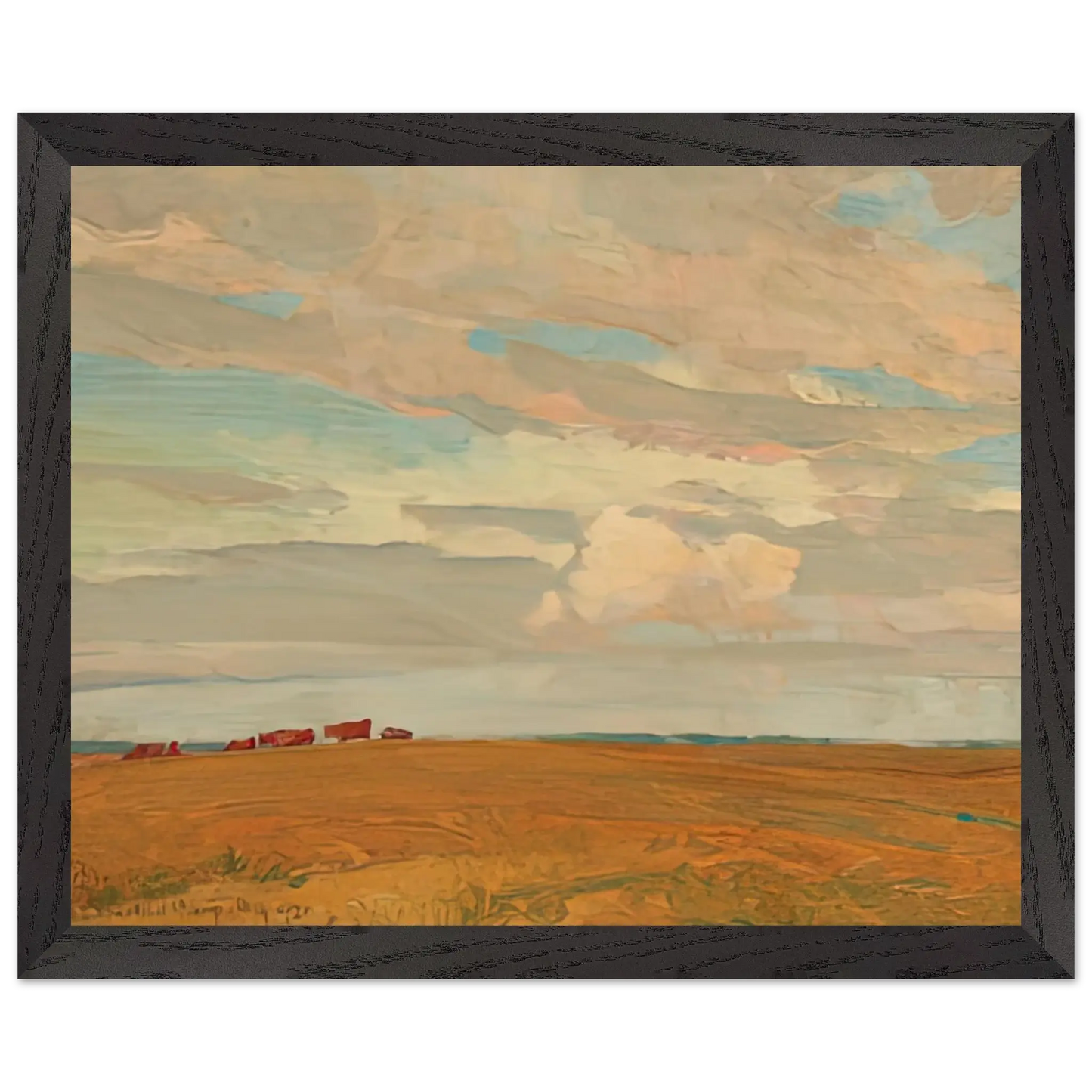 Maynard Dixon - PRAIRIE SAND HILL CAMP MAY 1921 1921 Wall art - A1 (59.4 x 84.1  cm) - Premium Wooden Framed Poster With Fine Art Paper - Wood frame