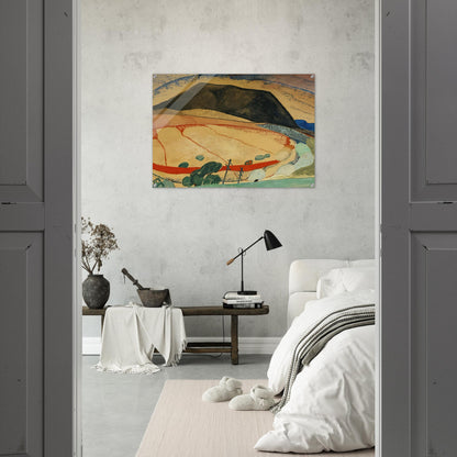 Black Mountain - 1931 - Grace Cossington Smith Acrylic Print - 70x100 cm / 28x40″ inches | Grace Cossington Smith Wall Art | Grace Cossington Smith Prints