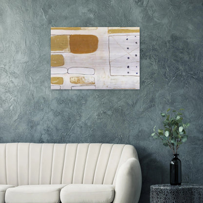 White, Sand and Ochre - 1961 - William Scott Brushed Aluminum Print - 70x100 cm / 28x40 inches | William Scott Aluminum Print | William Scott Prints