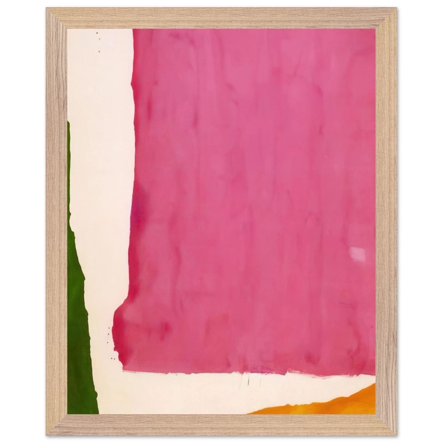 Helen Frankenthaler - Mauve District - 1966 Wall art - 30x45 cm / 12x18 inches - Premium Wooden Framed Poster With Fine Art Paper-canvas - Black frame