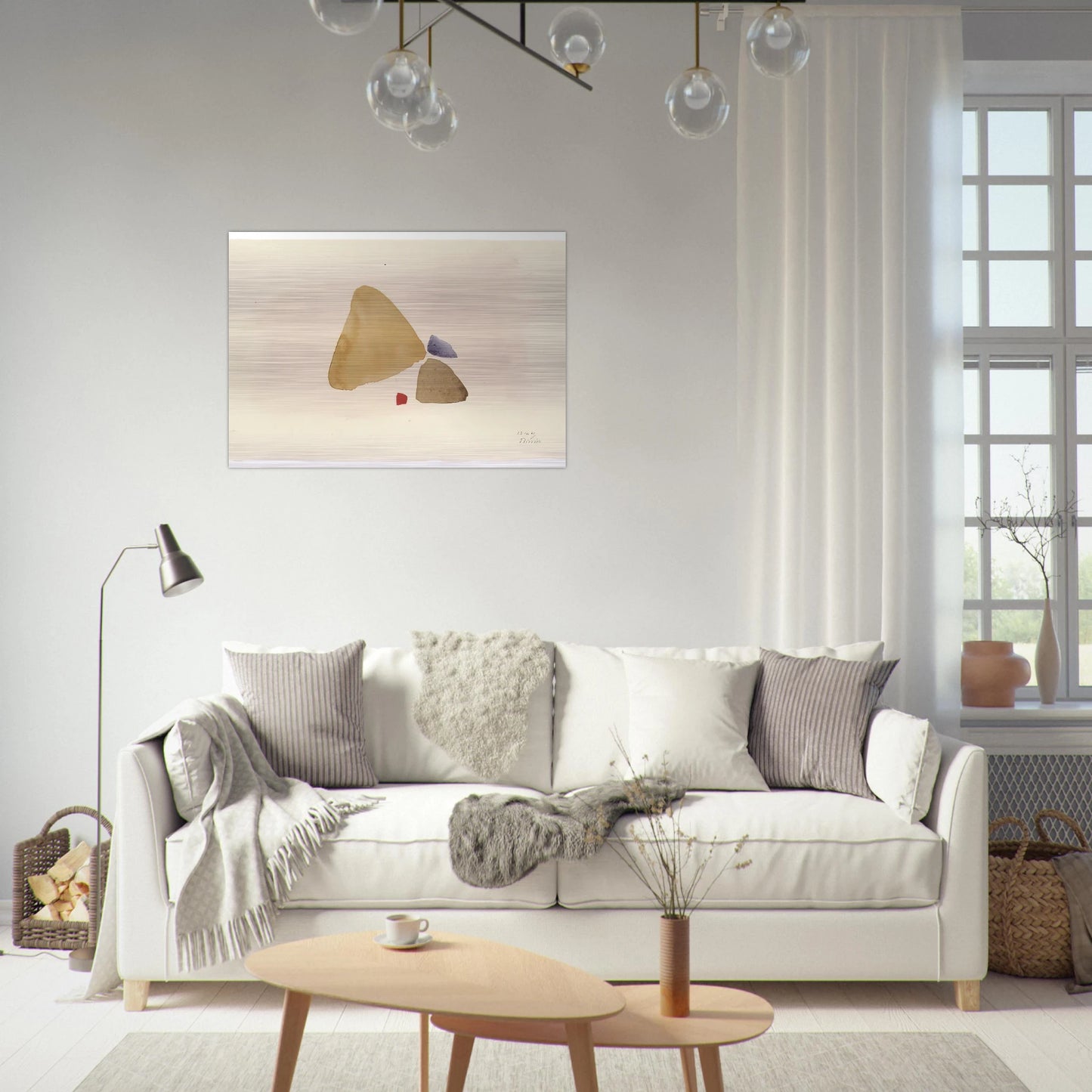 23.10.49 - 1949 - Julius Bissier Brushed Aluminum Print - 70x100 cm / 28x40 inches | Julius Bissier Aluminum Print | Julius Bissier Prints