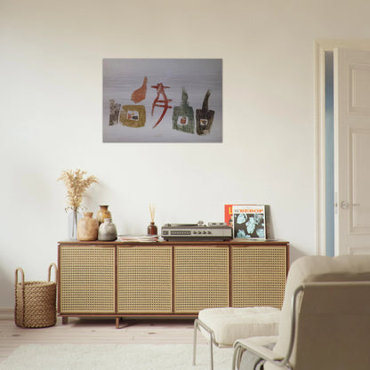 15.6.57 - Julius Bissier Brushed Aluminum Print - 70x100 cm / 28x40 inches | Julius Bissier Aluminum Print | Julius Bissier Prints