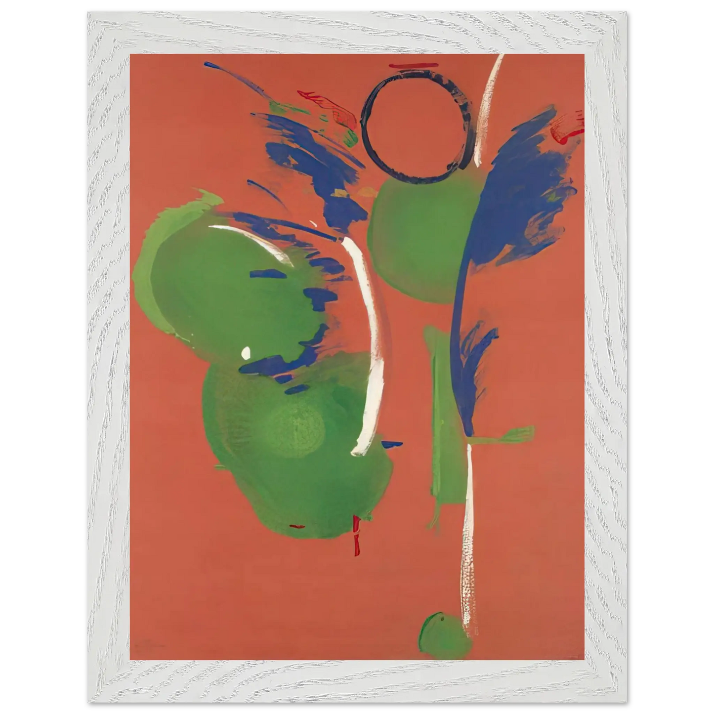 Helen Frankenthaler - Mary, Mary - 1987 Wall art - A2 (42 x 59.4  cm) - Premium Wooden Framed Poster With Fine Art Paper - White frame