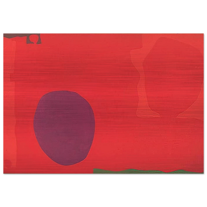 Cadmium with Violet, Scarlet, Emerald, Lemon and Venetian - 1969 - Patrick Heron Brushed Aluminum Print - 70x100 cm / 28x40 inches | Patrick Heron Aluminum Print | Patrick Heron Prints