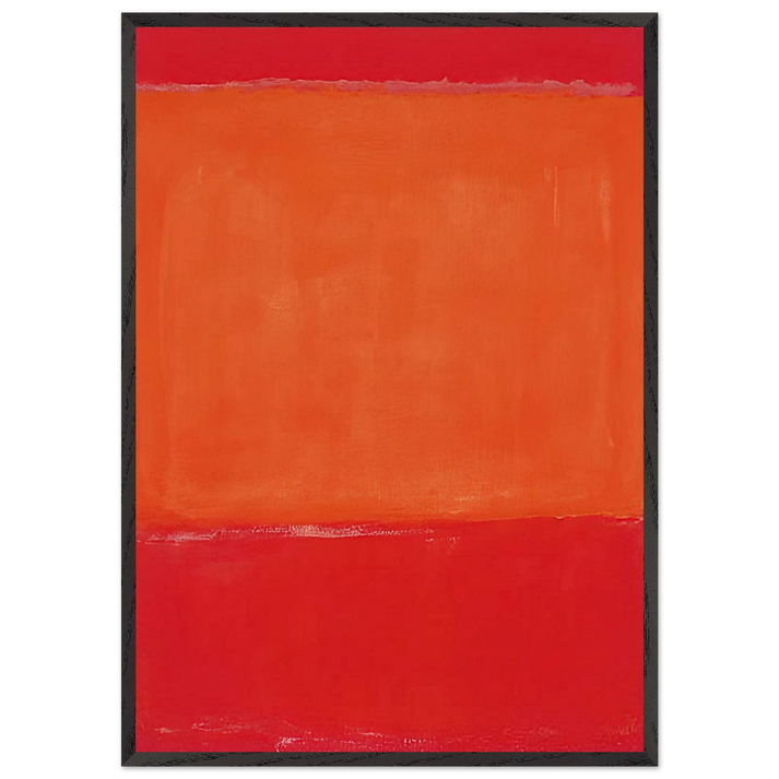 Ochre and Red on Red - 1957 - Mark Rothko 70x100 cm / 28x40 inches Framed Art Print – Black Wooden Frame