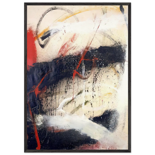 Mathematics - 1962 - Norman Bluhm 70x100 cm / 28x40 inches Framed Art Print – Black Wooden Frame