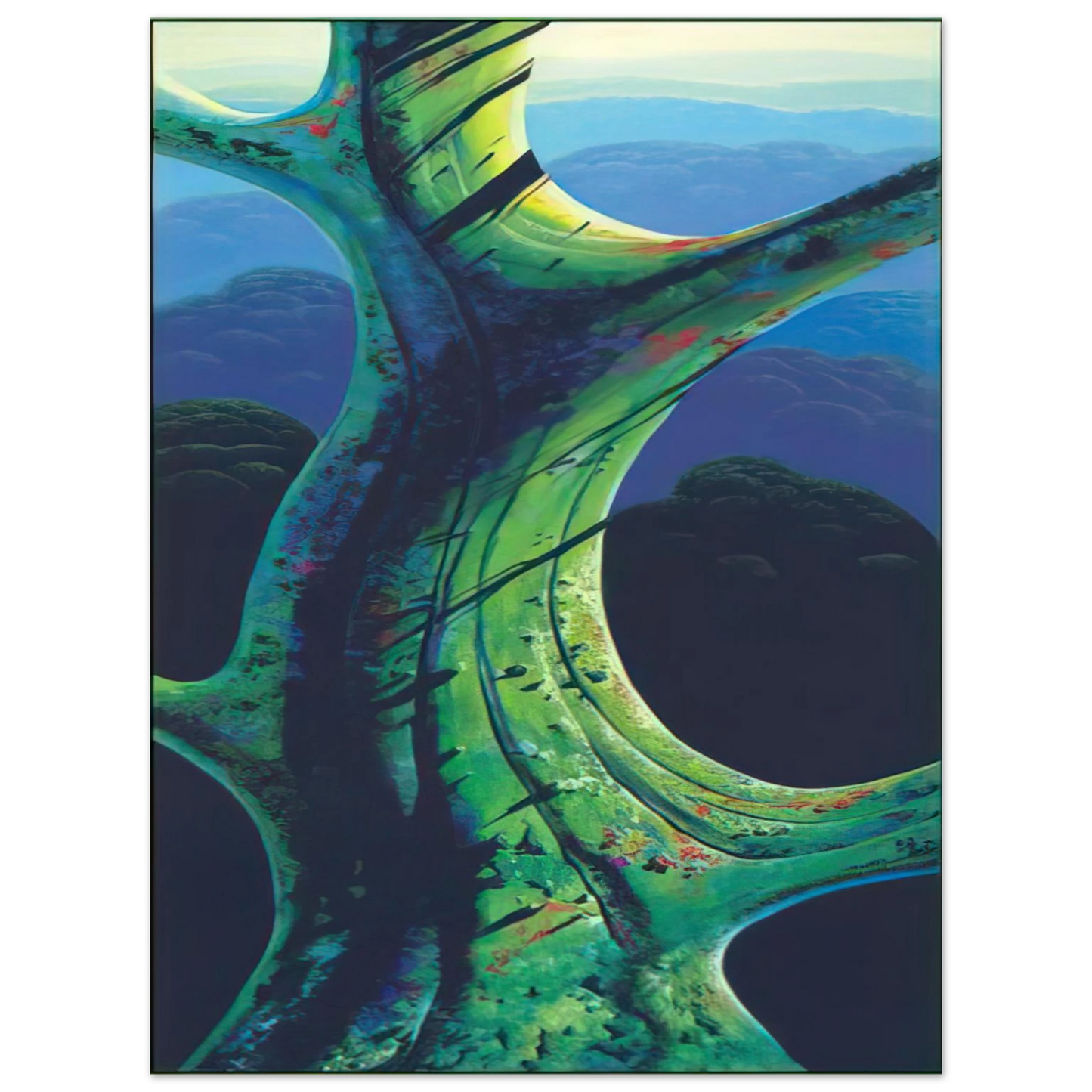 Eyvind Earle - Sky Reach  75x100 cm / 30x40inches Fine Art Poster