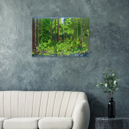 Forest - Arkhyp Kuindzhi Brushed Aluminum Print - 70x100 cm / 28x40 inches | Arkhyp Kuindzhi Aluminum Print | Arkhyp Kuindzhi Prints