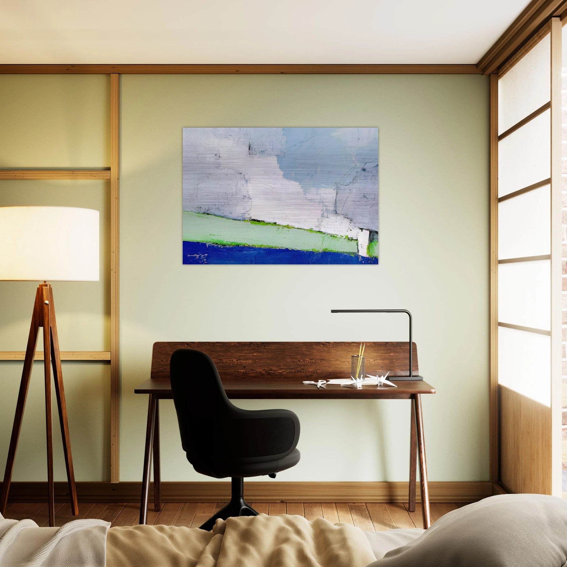 Paysage de Vaucluse No. 3 - 1953 - Nicolas de Stael Brushed Aluminum Print - 70x100 cm / 28x40 inches | Nicolas de Stael Aluminum Print | Nicolas de Stael Prints