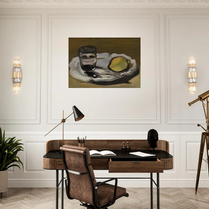 STILL LIFE WITH LEMON 1917 - Henri Matisse Brushed Aluminum Print - 70x100 cm / 28x40 inches | Henri Matisse Aluminum Print | Henri Matisse Prints