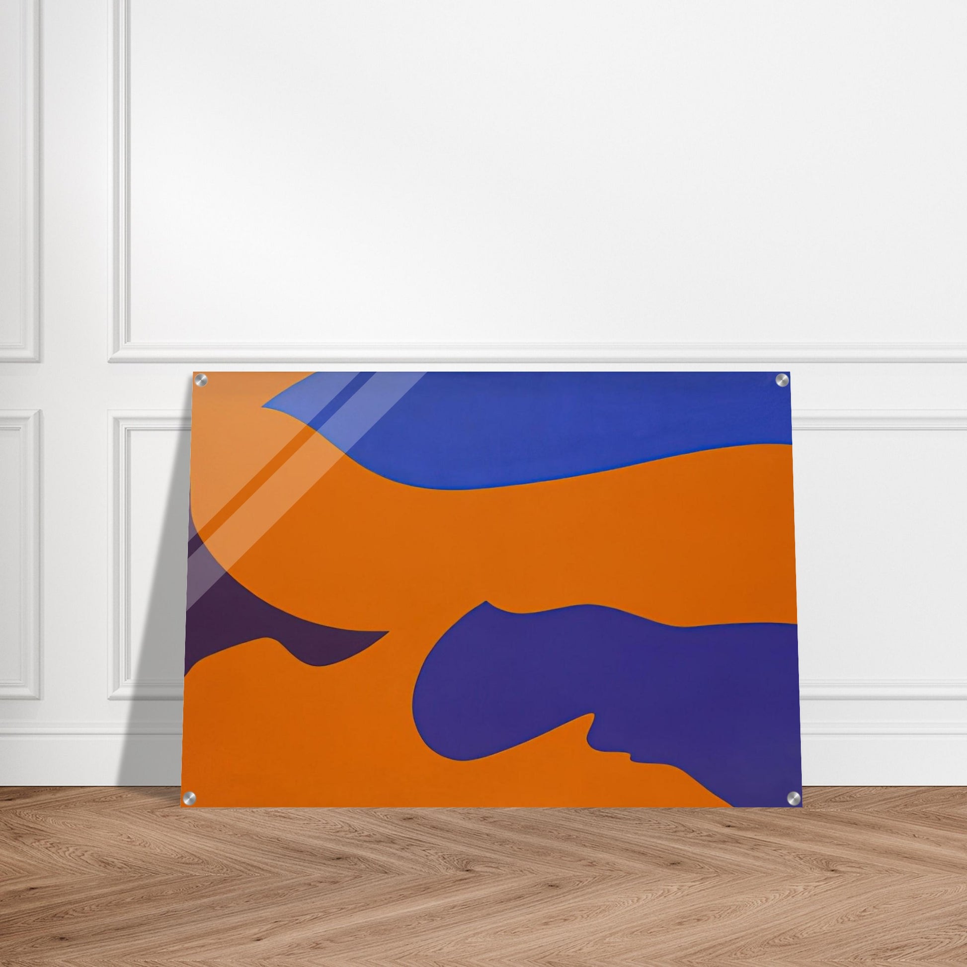 Passage ‚rosion vermillion - Fernand Leduc Acrylic Print - 70x100 cm / 28x40″ inches