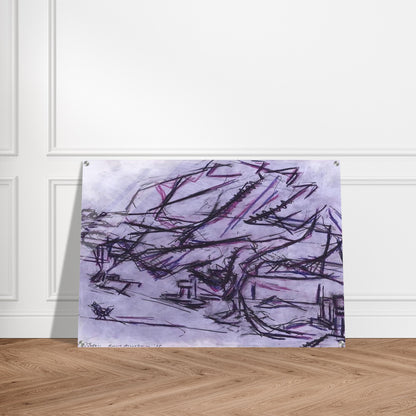 TREE AT TRETIRE - Frank Auerbach Acrylic Print - 70x100 cm / 28x40″ inches | Frank Auerbach Wall Art | Frank Auerbach Prints