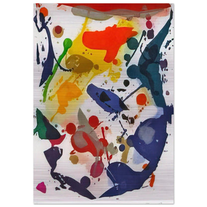 Untitled 044 - Sam Francis Brushed Aluminum Print - 70x100 cm / 28x40 inches | Sam Francis Aluminum Print | Sam Francis Prints