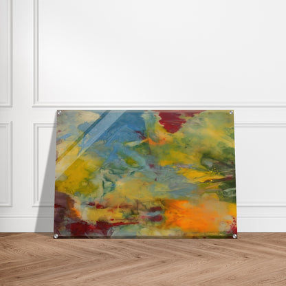 Blue Swirl - Sam Gilliam Acrylic Print - 70x100 cm / 28x40″ inches