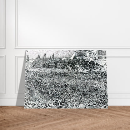 Garden with Flowers - Vincent van Gogh Acrylic Print - 70x100 cm / 28x40″ inches