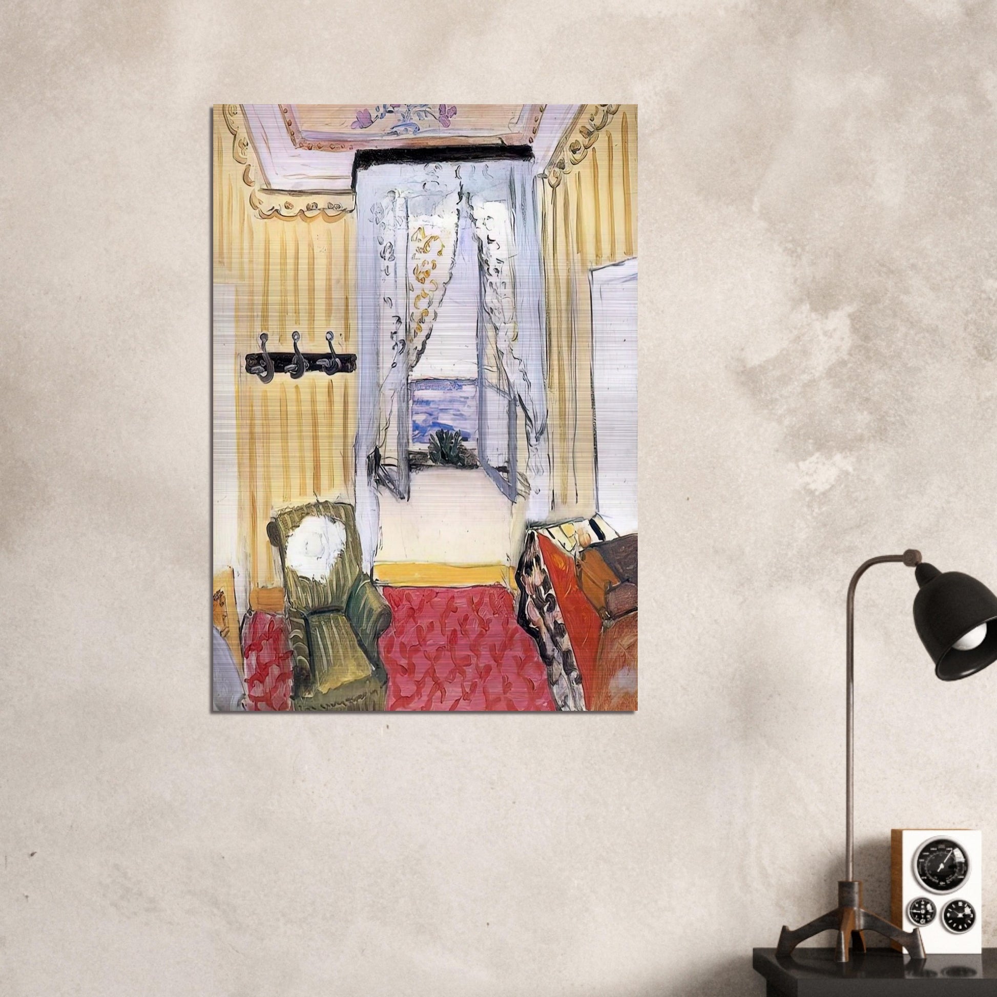 MY ROOM AT THE BEAU RIVAGE 1918 - Henri Matisse Brushed Aluminum Print - 70x100 cm / 28x40 inches | Henri Matisse Aluminum Print | Henri Matisse Prints