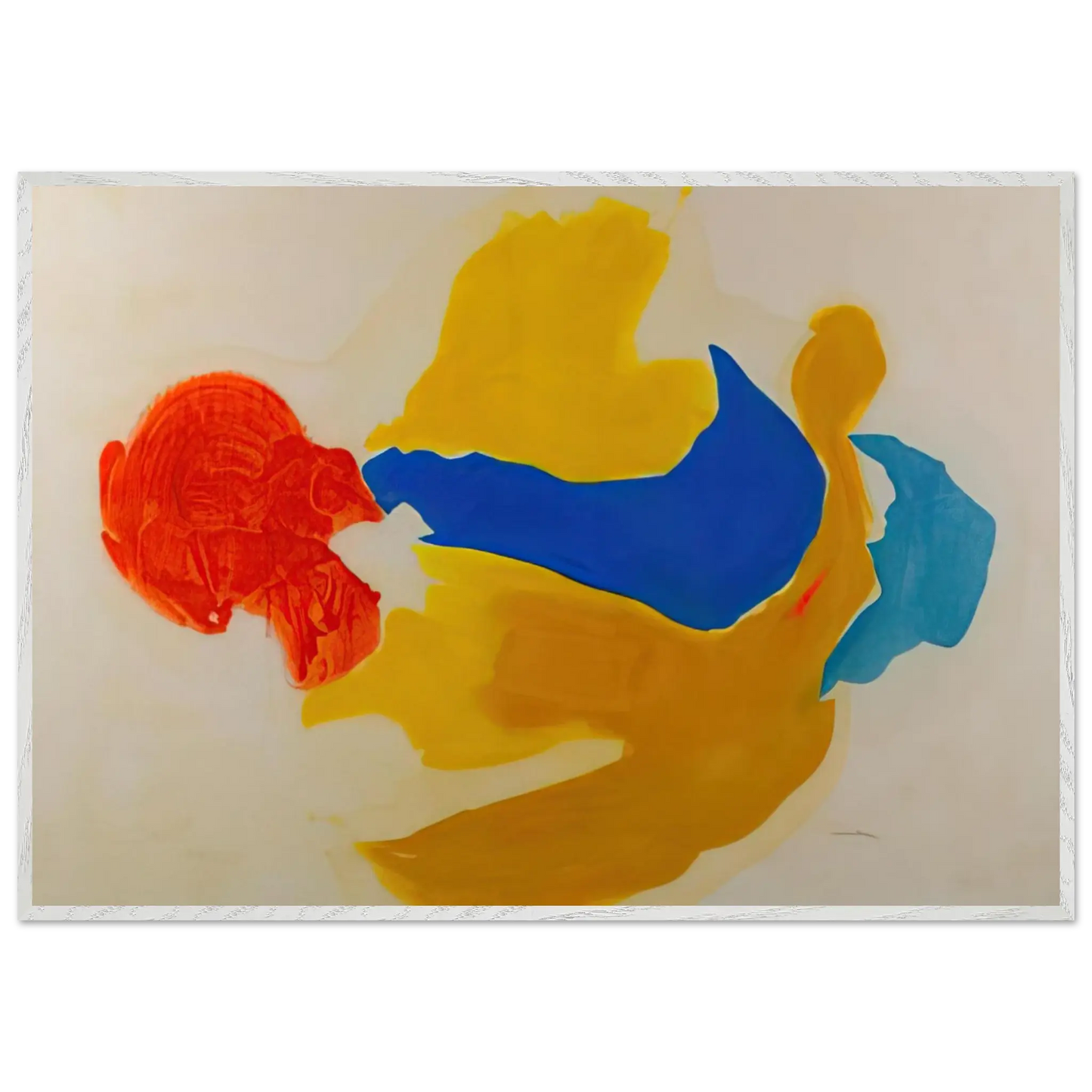 Helen Frankenthaler - Blue Jay - 1963  United States Wall art - 28x43  cm / XL (11x17 Inches) - Fine Art Poster - -