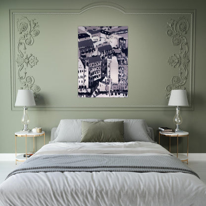 TOWNSCAPE 1969 2 - Gerhard Richter Brushed Aluminum Print - 70x100 cm / 28x40 inches | Gerhard Richter Aluminum Print | Gerhard Richter Prints