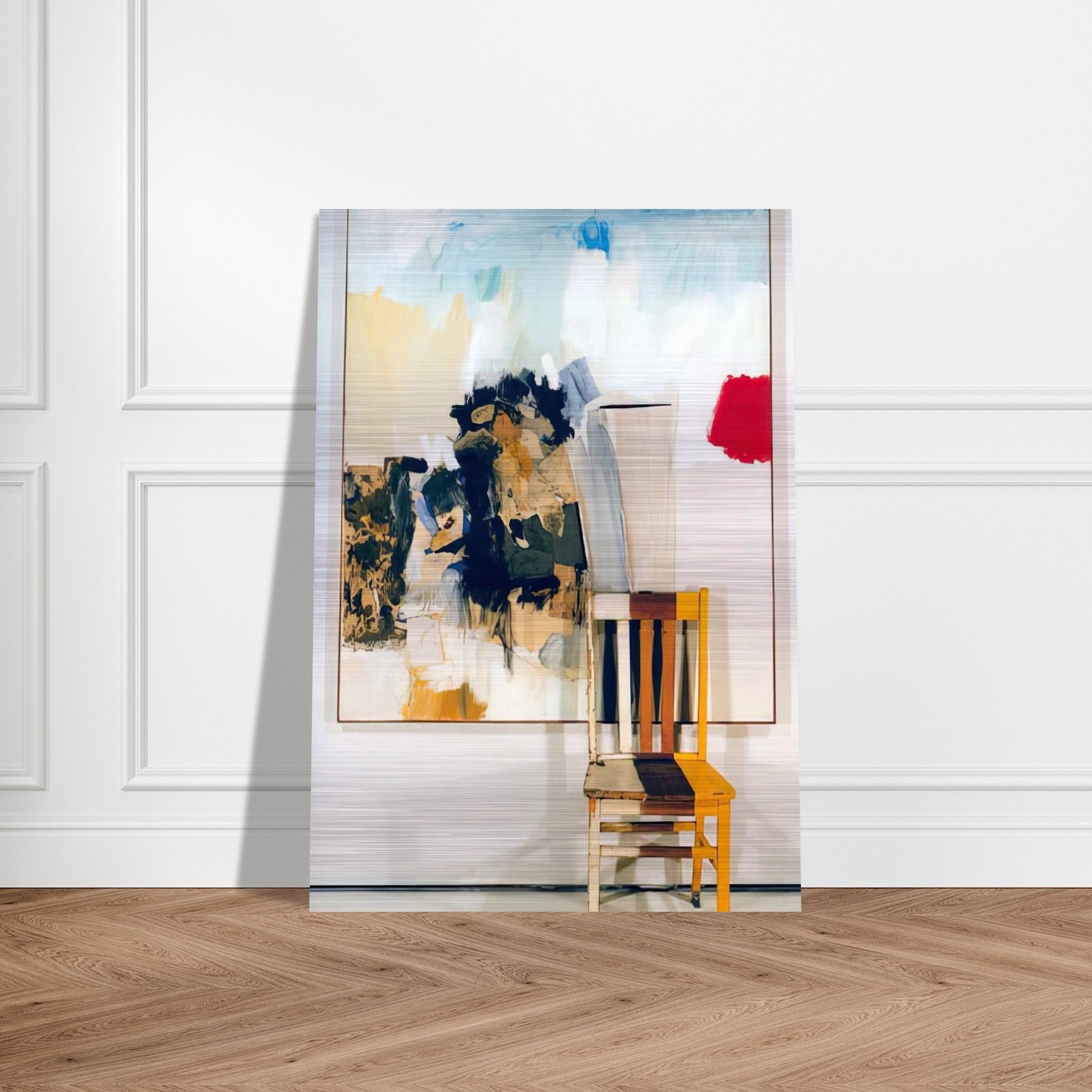 PILGRIM 1960 - Robert Rauschenberg Brushed Aluminum Print - 70x100 cm / 28x40 inches | Robert Rauschenberg Aluminum Print | Robert Rauschenberg Prints